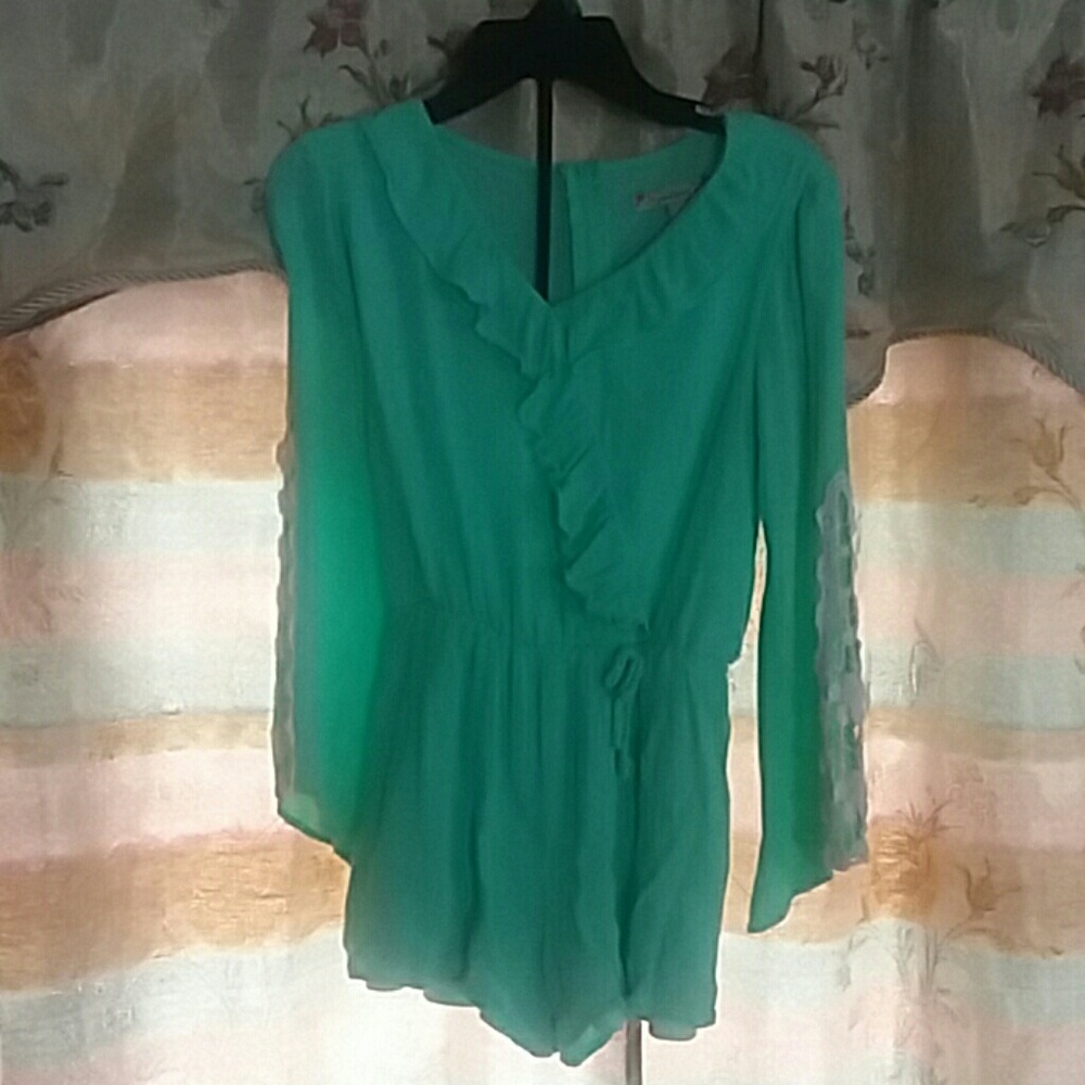 Girls Mint green romper size 10